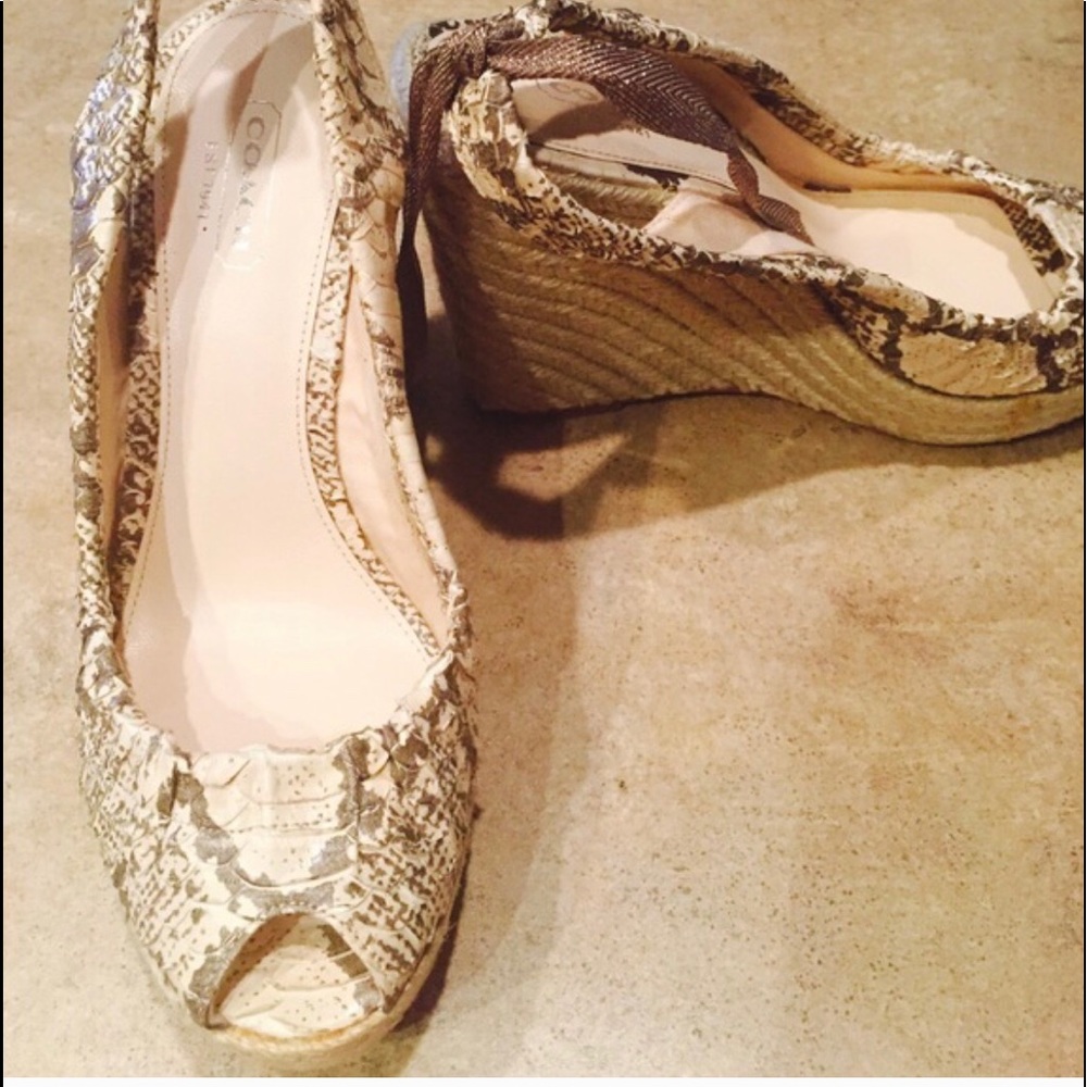 Coach wedge shoe